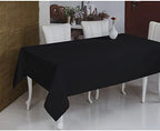YMHPRIDE 6 Pack Black Rectangular Polyester Tablecloths, 60 x 126 inch, Stain & Wrinkle Resistant, Perfect for 8FT Tables, Wedding, Party, Banquet - Image 6