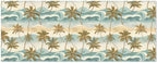 OTVEE 2 Rolls Birthday Wrapping Paper Roll - Tropical Palm Trees Beach Waves Design Gift Wrap Perfect for Weddings, Brides, Holidays, Baby Showers - 58 x 22.8 inches - Image 2