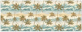 OTVEE 2 Rolls Birthday Wrapping Paper Roll - Tropical Palm Trees Beach Waves Design Gift Wrap Perfect for Weddings, Brides, Holidays, Baby Showers - 58 x 22.8 inches by OTVEE