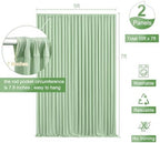 10ft x 7ft Sage Green Backdrop Curtain for Wedding Baby Shower Wrinkle Free Backdrop Drapes Panels for Parties Bridal Shower Birthday Photo Photography Polyester Fabric Background Decoration - Image 5