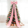 Wavwavw Christmas Giant Velvet Bow Decor Pink Big Bow, 75 x 18 Inches by Wavwavw