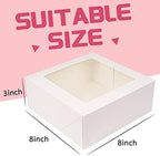 NPLUX Bundle of Gold Bakery Boxes and White Bakery Boxes for Birthday Baby Shower Party - Image 3