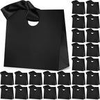 Feifeiya 30 Pcs Medium Black Gift Bags with Ribbon Handle by Feifeiya
