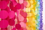 Ultimate Big Circle Dots Party Garland Streamer Backdrop (290 Ft Total, 40 Strands x 7.25 Ft Per Strand) - Hanging Paper Dot Decor for Birthdays, Baby Showers, & All Events (Pastel Rainbow) - Image 6