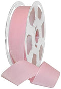 Morex Ribbon Nylvalour Velvet Ribbon, Nylon, 1 1/2 inches by 11 Yards, Baby Pink, Item 01240/10-598, 1-1/2" by 11 yd by MorexRibbon