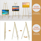 Heavy Duty Large Easel Stand for Mirror Display Wedding Sign(Gold 47'') - Image 2