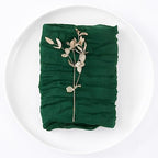 DeZerlor Emerald Green Christmas Cheese Cloth Napkins Set of 50 for Party - Image 5