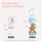 YALLOVE 4-Pack Clear Acrylic Balloon Centerpiece Stands - Image 2