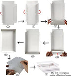 RomanticBaking 50 Pack Small Cookies Boxes with Window 9 1/2" x 6" x 1 1/4" Pastry Bakery Boxes for Macaron,Cakesicle,ricek rispy treats, Browine - Image 5