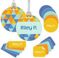 InchBug Personalized Name Label Combo Pack, 97-Piece, Sea Breeze by Inchbug