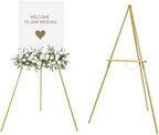 MEEDEN Wooden Easel Stand for Display: Gold Wood Tripod for Poster Board by MEEDEN
