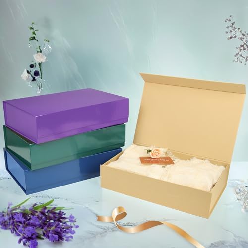 PACKHOME Extra Large Purple Gift Box 17.5x11.3x4.3in with Magnetic Lid - Image 5
