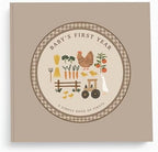 Lucy Darling Little Farmer Baby Memory Book – First Year Journal, 5-Year Milestone Scrapbook & Photo Album – Rustic Farming Adventure Keepsake for Baby Boy or Girl by LucyDarling