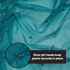 Artoid Mode 6-Pack Pearl Teal Gauze Table Runner 10FT Home Decor - Image 7