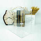 SHUMEI Clear Acrylic Suggestion Box with Pearl Handle and Heart Clasp, Portable Ballot Box for Wedding Cards, Elegant Display Box for Boutique Tips and Events - Image 6