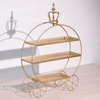 3-Tier Metal Cupcake Stand Tiered Dessert Serving Tray Candy Cookie Display Holder for Wedding Birthday Party Afternoon Tea Table Decor (Gold) - Image 2