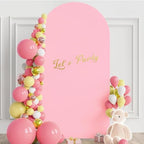 Wokceer 6.6FT Arch Backdrop Stand and Cover Set,Arch Stand with Pink Cover - Image 4