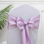 Satin Lavender Chair Sashes 50 Pack, Lavende Chairs Bows for Party Decor - Image 6