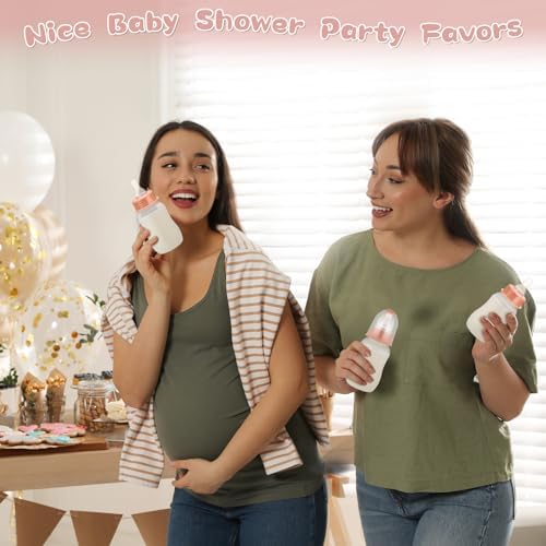 TrelaCo 20 Pcs Bottle Chug Game, Boho Baby Shower Favors, Brown - Image 6