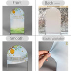 A Little Honey is on The Way Baby Shower Arch Backdrop - Bee/Honeycomb/Jungle Themed Watercolor Party Banner, Photo Booth Background for Newborn Celebration Decor (Honeycomb,7.2FT) - Image 3