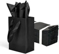 Papertide 36 Pack Black Mini Gift Bags 5.2×3.2×8 inch with Tissue Paper by Unknown