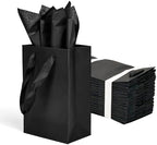 Papertide 36 Pack Black Mini Gift Bags 5.2×3.2×8 inch with Tissue Paper by Unknown