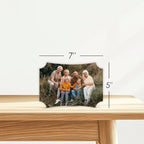 Buy4Wall Custom Desktop Photo Panel Print with Kickstand - Personalized Gifts for Graduation Wedding Housewarming - Berlin Shape Tabletop Picture Frame Customized Photo Print - 5x7 inches - Image 3