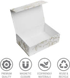 Luxury Keepsake Gift Box 3-Pack Gold Floral 13.5" x 9" x 4.3" - Image 4