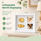 Noosuna Baby Hand and Foot Casting Kit with Shadow Box Frame(11x9 Inch) - Image 6