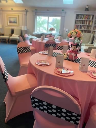 YOUR CHAIR COVERS - 100 Pack Stretch Spandex Banquet Chair Covers - Pink, Wedding Slip Covers, Premium Quality Chair Cover - Image 7