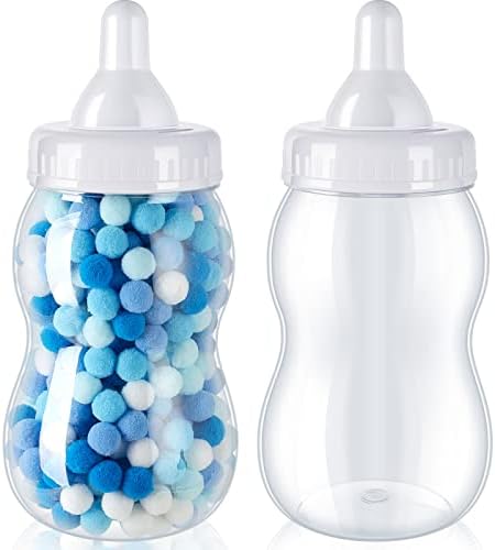 Tessco for you 2 Pcs 13in Jumbo Baby Bottle Bank Baby Shower, White by Tessco