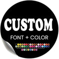 Personalized Business Logo Stickers - Ideal for Weddings, Birthdays, Favors & More. Waterproof, Fade & Heat Resistant. Pack of 10 to 1000. (Custom Text, 5 Inch) by clylife