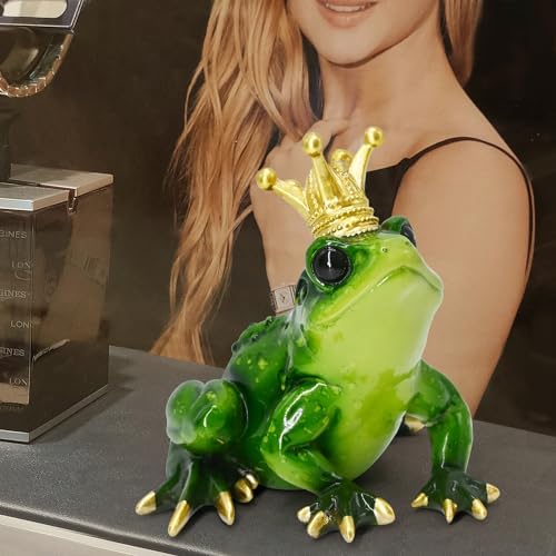 Crown Frog Prince Figurine Princess and Frog Party Decorations Cake Topper - Image 5