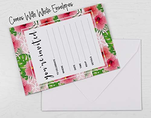 Pack Of 30, You're Invited Invitations With Envelopes, Floral Invites for Your Wedding, Bridal Shower, Baby Shower, Birthday Invites Fill-In Style 5 X 7 Inches - Image 6