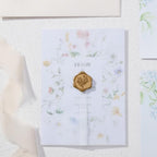 UNIQOOO 50Pcs Wax Seal Stickers Eucalyptus & 70 Pack Vellum Jackets by UNIQOOO