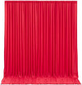Red Backdrop Curtains 10 Panels-Wrinkle-Free Polyester Photography Drapes Party Photo Backgrounds for Wedding Christmas Photo Backdrops- 40 X10FT by WishCare