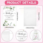 60 Sets Baby Shower Acrylic Shot Glasses It's a Girl Clear Shot Glasses Bulk with Thank You Card Organza Bags Boy Girl Theme Party Gift Tea Party Favor Thank You Gifts for Guests Gender Reveal - Image 3