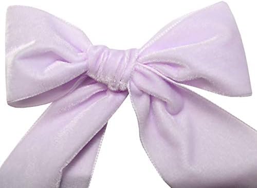 Morex Ribbon 012 Nylvalour Swiss Velvet Ribbon, Light Tulip - Image 3