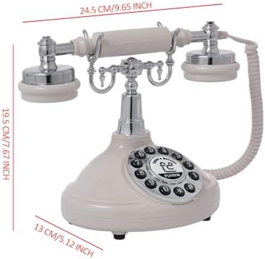 Audio Guest Book Wedding Phone,Audio Guestbook Phone Vintage Style Audio Message Voicemail for Graduation Retirement Party Birthdays Baby Shower Special Occasions (Beige) - Image 2