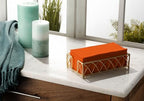 Linen-Feel Orange Paper Napkins - Decortive Cloth-Like Disposable Dinner Napkins - Soft And Absorbent Napkins for Thanksgiving, Party, Wedding, Bathroom Or Any Occasion. (Pack of 100) - Image 6