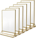 NIUBEE 8.5x11 Acrylic Sign Holder,Picture Frame,Wedding Table Numbers,6pack by NIUBEE