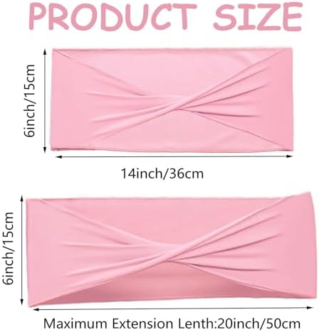 Pink Chair Sashes Bows 100 Pcs Spandex Chair Sashes Elastic Chair Cover Bands Ties Without Buckle for Wedding Birthday Party Ceremoney Events Decoration - Image 2