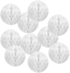 PATIKIL 10pcs 14" Honeycomb Balls Tissue Paper Pom Poms, Party Hanging Paper Honeycomb Balls Decoration for Birthday Wedding Home Backdrop Decor, White by PATIKIL