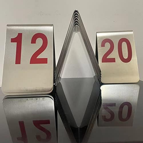Large Stackable Tent Style Metal Place Cards. - Image 2