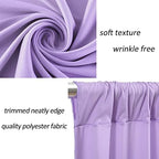 AK TRADING CO. 10 feet x 8 feet IFR Polyester Backdrop Drapes Curtains Panels with Rod Pockets - Wedding Ceremony Party Home Window Decorations - Lavender - Image 7