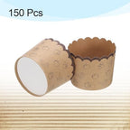 HARFINGTON 150Pcs Paper Baking Cups 6oz Brown Kraft Muffins Liners Fruit - Image 3