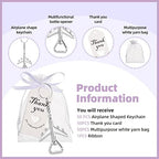 50PCS Airplane Bottle Opener Keychains for Wedding or Bridal Shower Favors, Gifts, Souvenirs to Guests (Silver) - Image 3