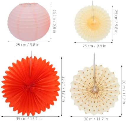 Wakauto 1set Thanksgiving Party Decor with Paper Fans Pom Pom Flowers - Image 2