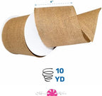 Morex Ribbon Burlap Wired Ribbon, 4" x 10 Yd, Natural (Pack of 2) - Image 2
