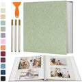 Vienrose Large Self Adhesive Scrapbook 120 Pages 13 x 12.6 in Grassgreen by Vienrose